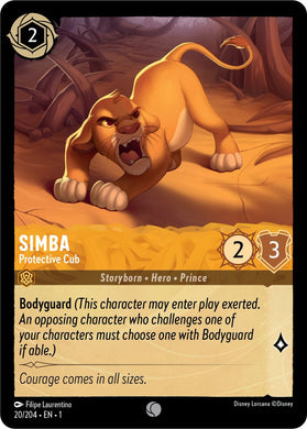 20/204 Simba, Protective Cub