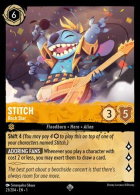 23/204 Stitch, Rock Star (Foil)