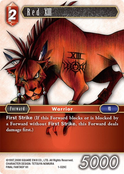 1-029C Red XIII (Foil)