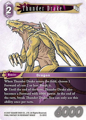 15-091C Thunder Drake (Foil)