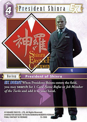 15-136S President Shinra (Foil)