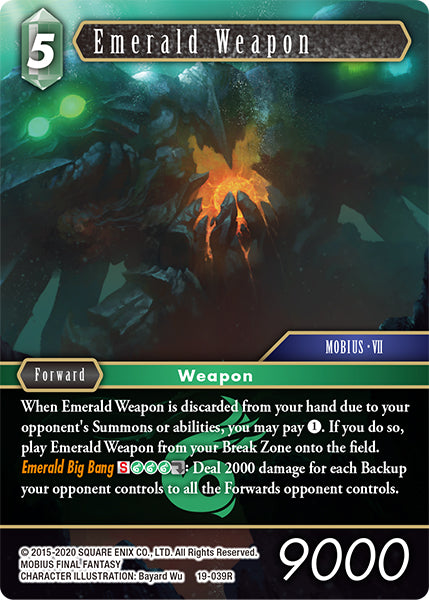 19-039R Emerald Weapon (Foil)