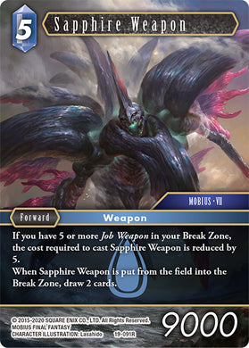19-091R Sapphire Weapon (Foil)