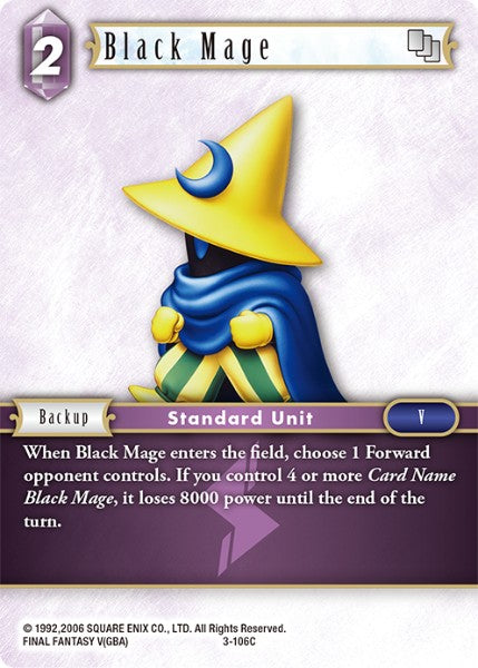 3-106C Black Mage (Foil)