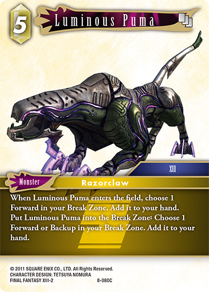 8-080C Luminous Puma (Foil)