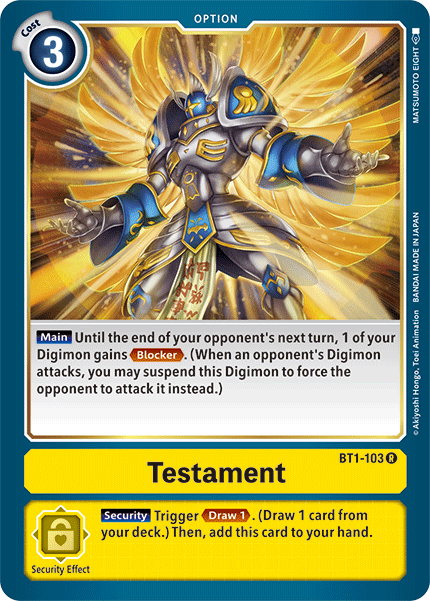 BT1-103 Testament