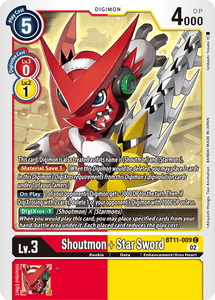 BT11-009 Shoutmon + Star Sword (Foil)