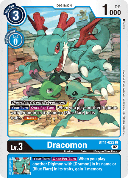 BT11-022 Dracomon (Foil)