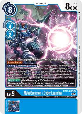 BT11-030 MetalGreymon + Cyber Launcher