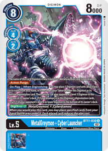 BT11-030 MetalGreymon + Cyber Launcher