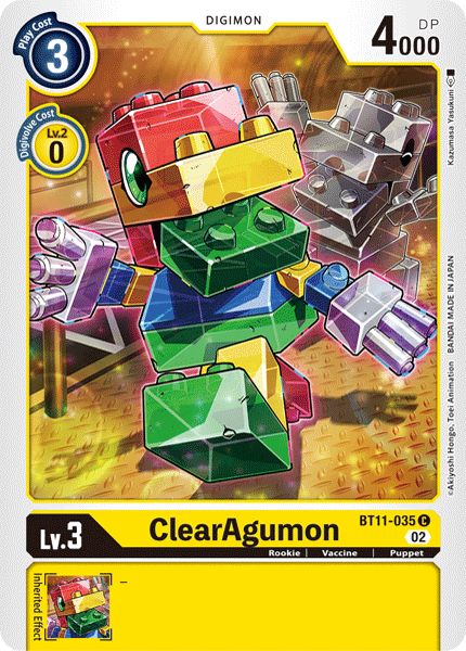 BT11-035 ClearAgumon (Foil)