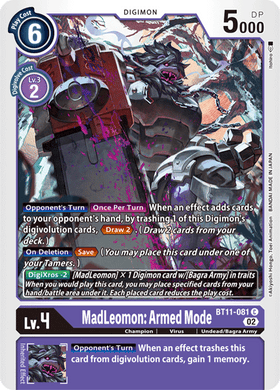 BT11-081 MadLeomon: Armed Mode (Foil)