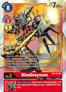 BT4-017 RizeGreymon Alternative Art