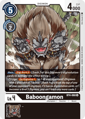 BT4-068 Baboongamon