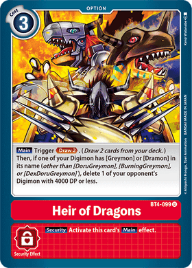 BT4-099 Heir of Dragons