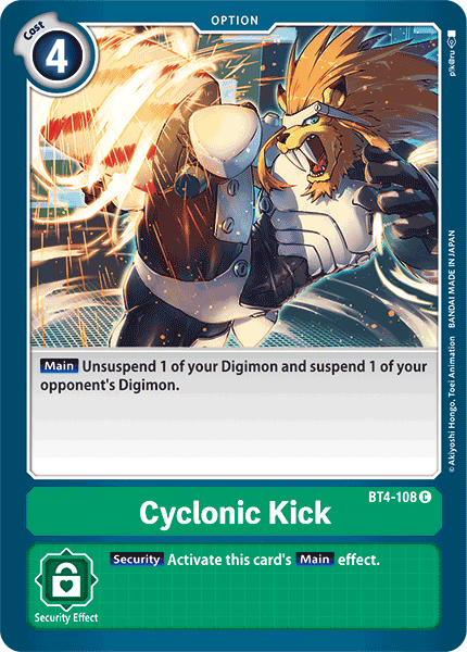 BT4-108 Cyclonic Kick