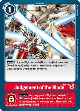 BT6-093 Judgement of the Blade