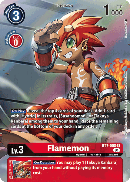 BT7-008 Flamemon Alternative Art