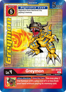 EX1-004 Greymon Alternative Art