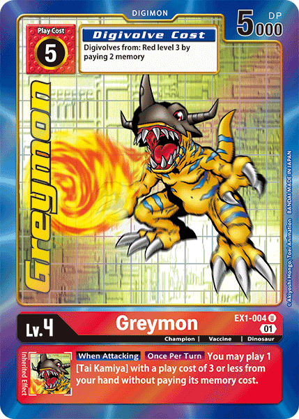 EX1-004 Greymon Alternative Art