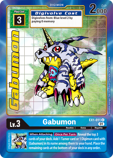 EX1-011 Gabumon Alternative Art