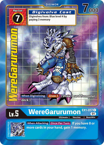 EX1-017 WereGarurumon Alternative Art