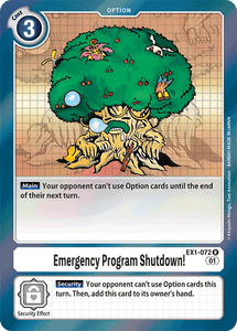 EX1-072 Emergency Program Shutdown!