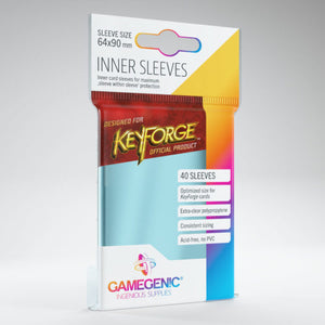 Gamegenic Keyforge Inner Card Sleeves: Clear (40)