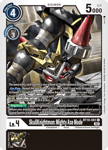 BT10-061 SkullKnightmon: Mighty Axe Mode