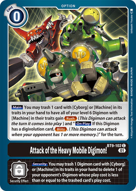 BT9-102 Attack of the Heavy Mobile Digimon!