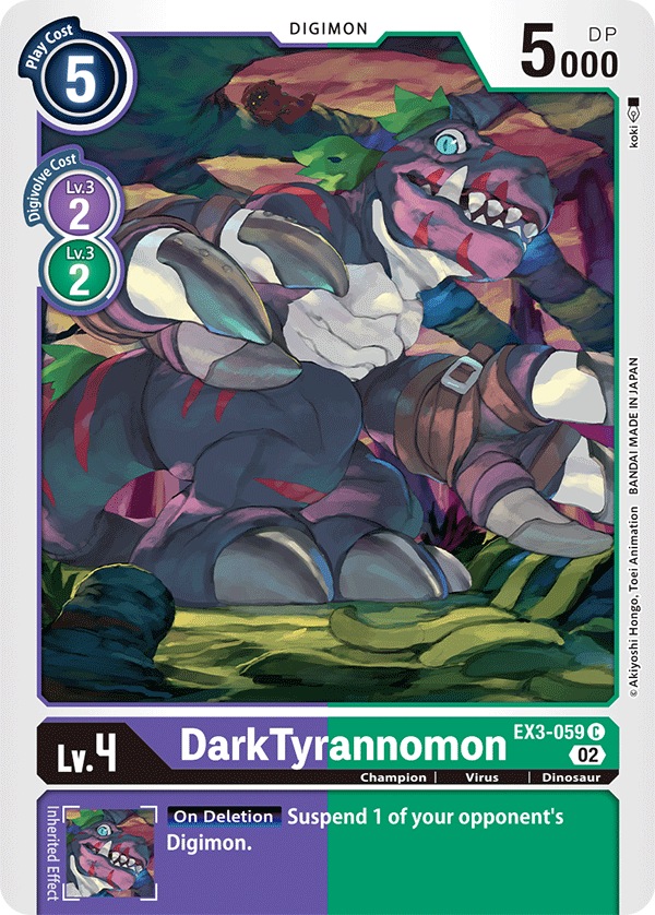 EX3-059 DarkTyrannomon